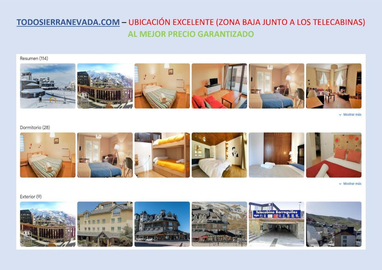 Todosierranevada Zona Baja - Edificio Alhambra - Junto A Los Telecabinas Sierra Nevada Exteriér fotografie