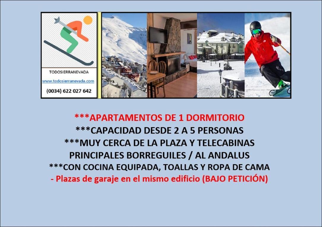 Todosierranevada Zona Baja - Edificio Alhambra - Junto A Los Telecabinas Sierra Nevada Exteriér fotografie